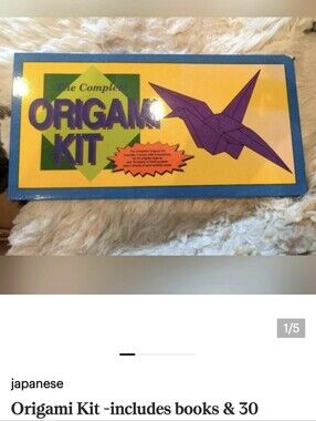 Origami Kit -includes books & 30 original projects with folding paper